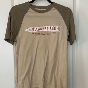 Next Level Apparel Beige and Brown Raglan Tee